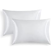 RUIKASI Pillowcases Navy Blue 2 Pack - Standard Pillow Case Set of 2 with Envelope Closure, Soft ...