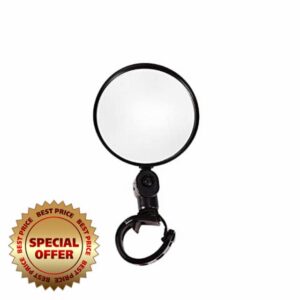 Rearview Mirror Universal Bicycle Motorcycle Rearview Mirror 360 Rotation Adjustable Round Ellipse M&oto Anti-Glare Rear View Mirrors Bar End Mirror (Color : 1Pc Diameter 5 cm)