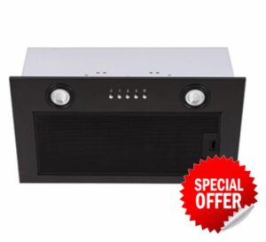 Kitchen Extractor Fan Under Canopy 2 Speed Cooker Hood 50cm Black CCA52BL of CDA            [Energy Class C]