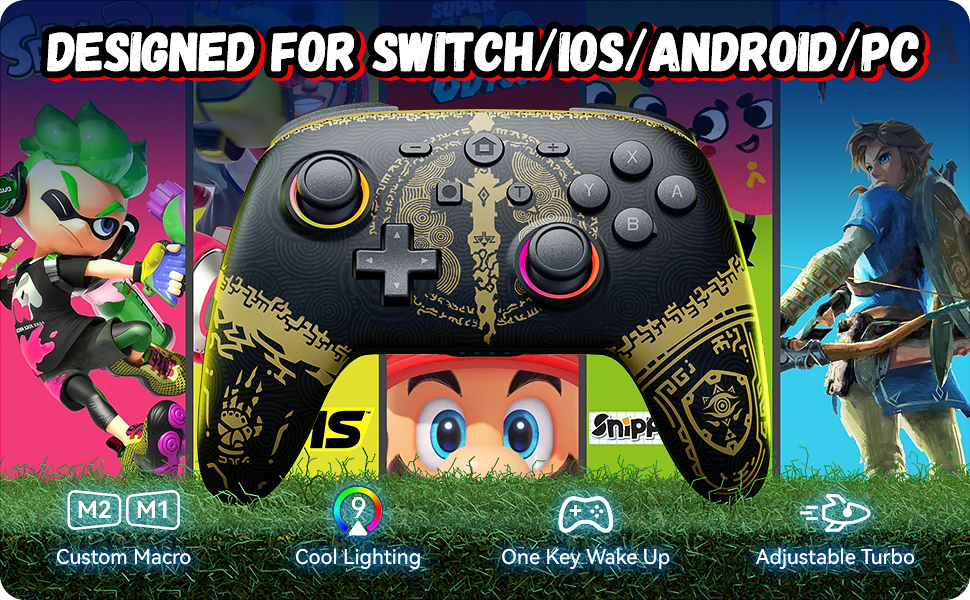 DESIGNED FOR SWITCH/10S/ANDROID/PC