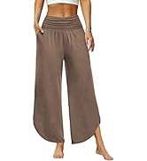 Les umes Womens Summer Midi Dress Casual V Neck Ruffle Short Sleeve A-Line Maxi Dresses