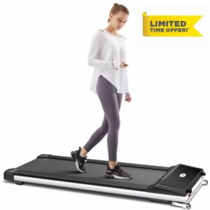 LONTEK Walking Running Pad - Upright Storage X512 with 3500-Hour Lifespan and Brushless Motor