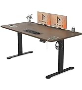 Homall Electric Standing Desk 120x60cm Height Adjustable Desk Sit Stand Desk with Time Reminder S...