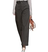 Women's Wide Leg Stretch Long Trousers Ladies Loose Comfy Elasticated High Waist Palazzo Culotte ...