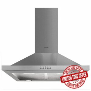Abode Chimney Cooker Hood Stainless Steel 60cm Extractor Hood & Recirculation with 2x Carbon Filters