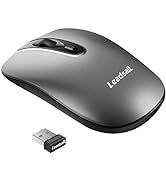 Wireless Mouse for Laptop Silent Cordless USB Mouse Wireless Optical Computer Mouse, 4 Buttons, A...