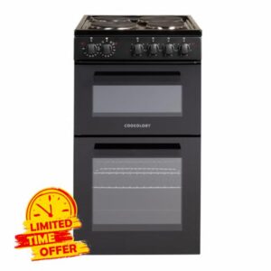 Cookology CFSPTC502BK 50cm Wide Freestanding Electric Twin Cavity Cooker