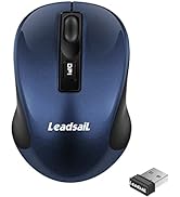 Wireless Mouse for Laptop Silent Cordless 2.4G USB Mini Mouse Wireless Optical Ambidextrous Compu...