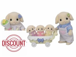 Sylvanian Families - 5735 Flora Rabbit Family - Dollhouse Playsets