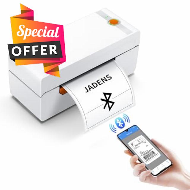 JADENS Bluetooth Thermal Label Printer