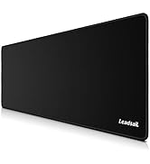 LeadsaiL RGB Gaming Mouse Mat 350 * 250 * 4mm with 12 Light Modes Luminous Mousepad, Non-slip Rub...