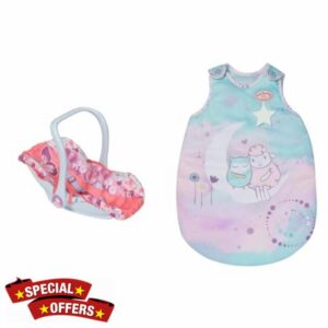 Baby Annabell Active Comfort Seat - Accessory & Sweet Dreams Sleeping Bag - To Fit Dolls up to 43cm - Glow in the Dark Effect -
