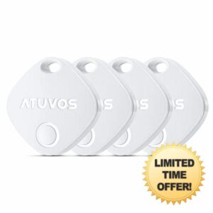 ATUVOS Luggage Tracker for Suitcases 4 Pack