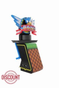 Cable Guys Sonic the Hedgehog Cable Guys Light Up Ikon Gaming Accessories Holder & Phone Holder for Most Controller (Xbox