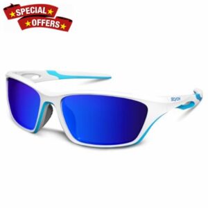 SCVCN Polarized Sunglasses Sports Glasses UV400 Protection for Men Women Running Fishing Driving Cycling MTB Baseball
