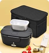 STN Electric Lunch Box Food Heater,Efficient Heated Lunch Box Set with Removable Pure 304 SS Cont...