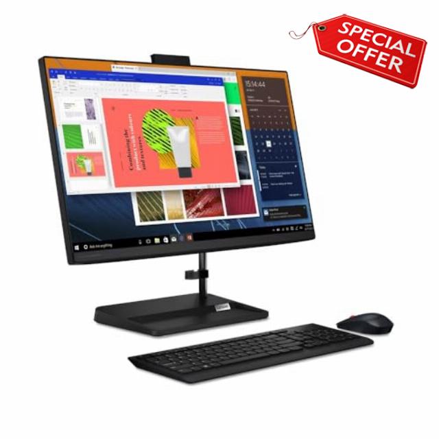 Lenovo IdeaCentre AIO 3 23.8 inch Full HD All in one Desktop PC AMD Ryzen 3 5300U 4GB RAM 512GB SSD Windows 11 Home - F0G100Q4UK