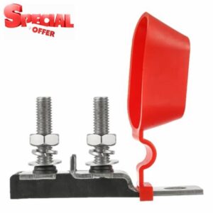 SIGANDG Dual Terminal Fuse Block 30-300 AMP Marine Rated Battery Fuse MRBF Fuse Holder (Double Fuse)