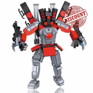 Skibid Toilet Titan Speakman Building Blocks