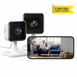 GNCC Indoor Camera 1080P Security Camera 2 Packs CCTV Camera House Security