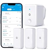 GoveeLife WiFi Thermometer Hygrometer for Bedroom, Indoor Bluetooth Temperature Humidity Sensor w...
