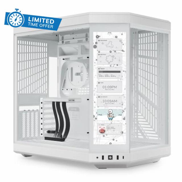 Hyte Y70 Touch Mid Tower Case White (E-ATX/ATX/M-ATX/M-ITX)