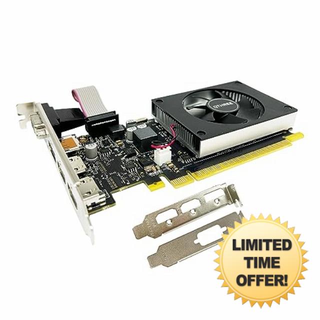 QTHREE GeForce GT 730 4GB 64Bit DDR3 Graphics Card