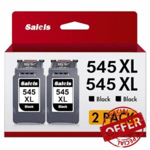 Salols 545XL Ink Cartridges Black Replacement for Canon 545 Black Ink Cartridges XL PG545XL PG-545XL PG545 PG-545 XL for Canon Pixma TS3150 MG3050 TR4550 TS3350 MG2950 TR4551 TS3355 MG2550 TS31