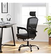 naspaluro Office Chair, Ergonomic Office Chair with Lumbar Support, High Back Home Office Desk Ch...