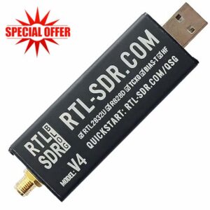 RTL-SDR Blog V4 R828D RTL2832U 1PPM TCXO SMA Software Defined Radio (Dongle Only)