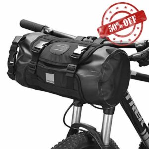 Waterproof Outdoor Bicycle Front Frame Storage Bag Bicycle Front Handlebar Bag Road MTB Bicycle Accessory Bag 6L Black