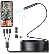 Hopefox Endoscope Inspection Camera with Light, USB Wireless Dual Lens Borescope Snake Camera wit...