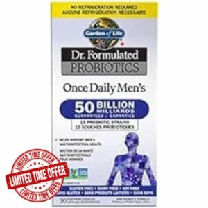 Garden of Life Dr. Formulated Once Daily Men 50-Billion Probiotics 30 Vegetarian Capsules