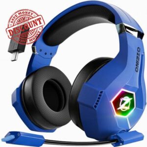 Ozeino ZW1S Wireless Gaming Headset with Microphone