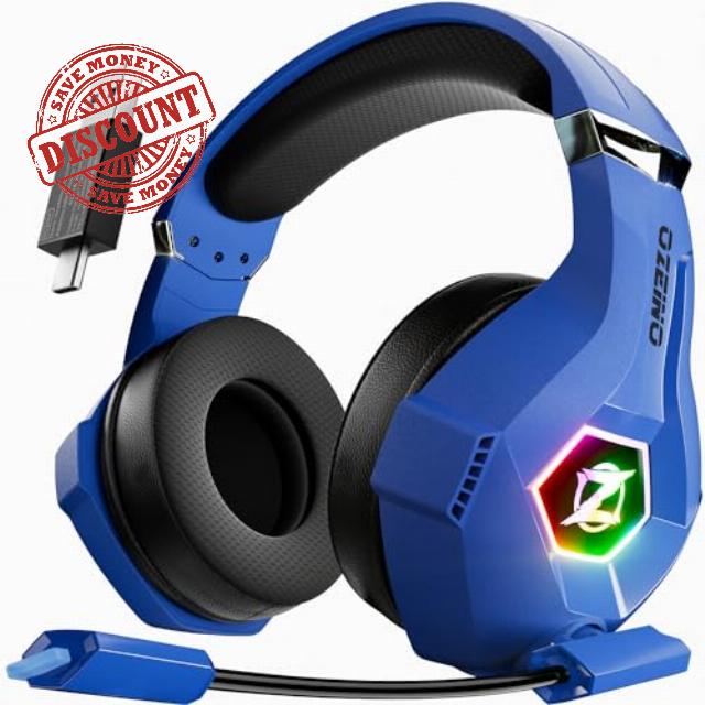 Ozeino ZW1S Wireless Gaming Headset with Microphone
