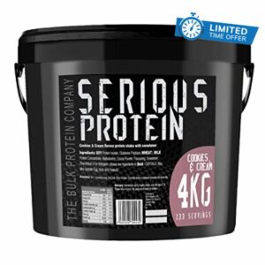 The Bulk Protein Company – SERIOUS PROTEIN – Protein Powder – 4kg – Low Carb – Supports Lean Muscle Growth – Recovery Supplement