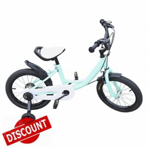 panfudongk 16-inch Green Kids Bicycle with Carbon Steel Frame