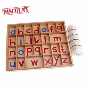 Colcolo Montessori Moveable Alphabet Learning Set for Kids - Educational Language Materials for Spelling and Early Development (Ages 3-12)