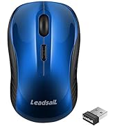 LeadsaiL Wireless Mouse for Laptop Silent Cordless USB Mouse Wireless Optical Computer Mouse, 3 B...