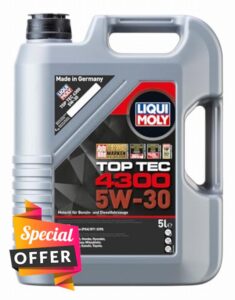 LIQUI MOLY Top Tec 4300 5W-30 | 5 L | Synthesis technology motor oil | SKU: 2324