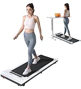 UMAY Walking Pad with Incline, Under Desk Treadmills for Home Office with 2.5HP Brushless Motor, ...