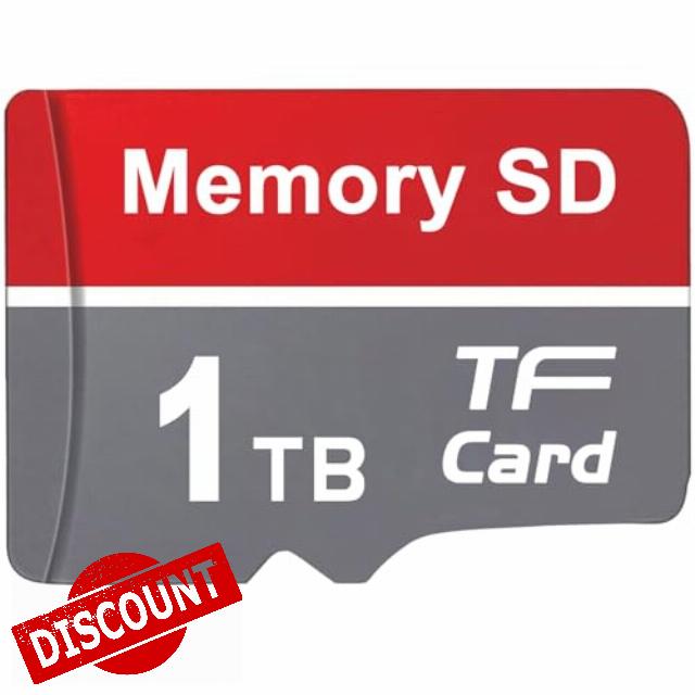 SD Card 1TB - High Speed SD Memory Card 1000GB TF Card Full HD Video Mini Card for Dashcams
