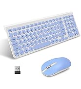 LeadsaiL KF29 Wireless Keyboard and Mouse Set, Wireless USB Mouse and Compact Computer Keyboards ...