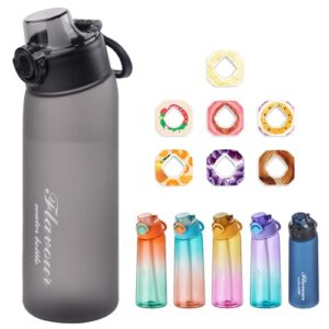 900ml Starter Set BPA Free Drinking Bottles Flavour Pods Scented 0 Sugar and Water Cup for Outdoor Sports (With 7 Flavour Pods)