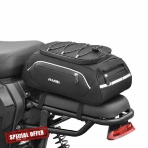 Maciun Bicycle Rear Rack Bag | Hard Shell 7L Bike Bag Rear with Reflective Strip