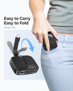 4K 120Hz /8K 60Hz HDR - Thunderbolt 4 Compatible with iPhone 15 Pro Max - Maximum Resolution on Any MacBook is 4K@60Hz