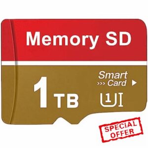 cticoal SD Card 1TB Large Capacity Memory Card Waterproof Full HD TF Card 1000GB for Android Smartphone