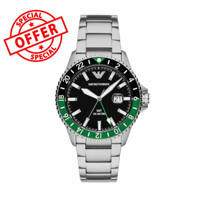 Emporio Armani Men's Watch GMT Dual Time