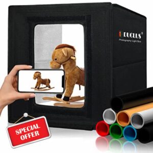 DUCLUS Light Box Photography 30cm/12"x12" Portable Photo-Box Booth