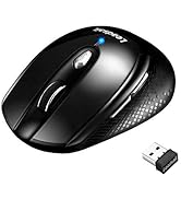 Wireless Mouse for Laptop Silent Cordless USB Mouse Wireless Optical Computer Mouse, 6 Buttons, A...